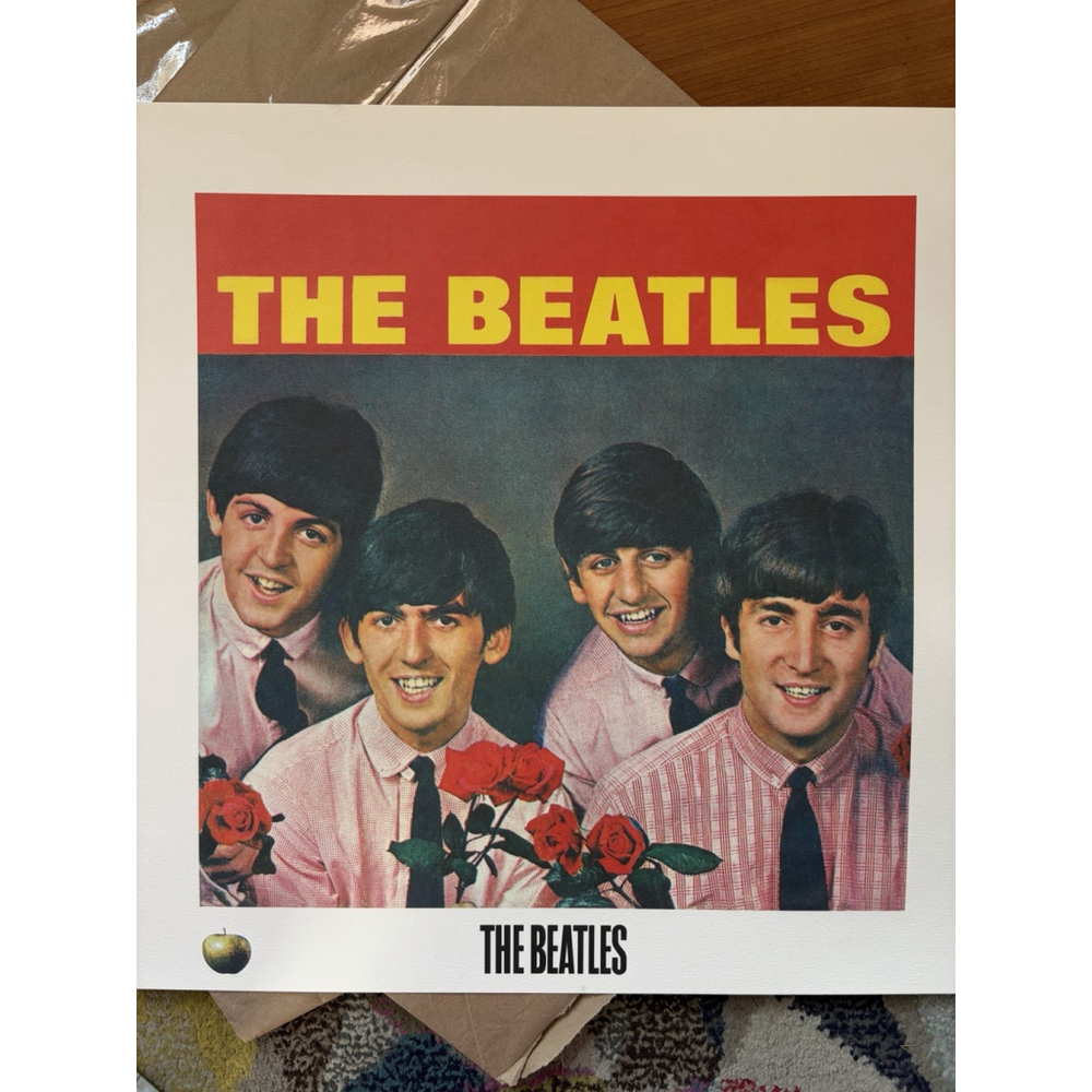 ‘The Beatles with Roses’ Litho - 20”x20” - Mint Condition